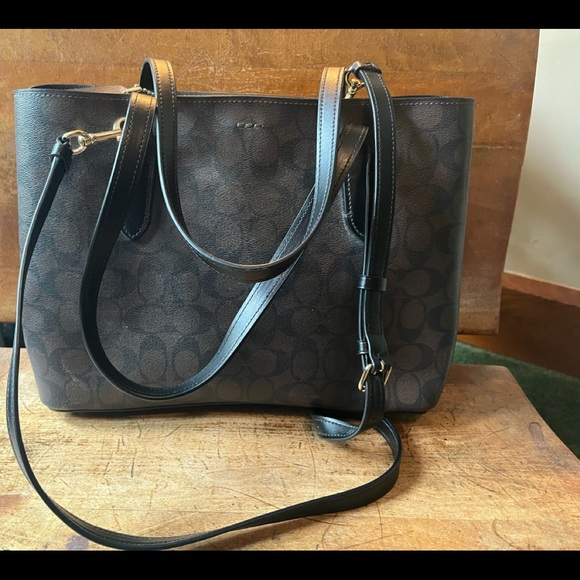 Coach Signature Avenue canvas Carryall Tote - Picture 2 of 9